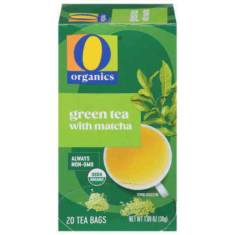O O Organic Green Tea With Matcha USDA Organic 20 Count