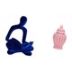 thumbnail image 5 of Escultura De Figura De Pensador Abstracto Y Jarrón De Porcelana Con Forma De Tarro De Jengibre Para Oficina, Bar, Boda, Fiesta, Arreglo Floral, Adorno De Exhibición, 5 of 8