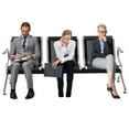 thumbnail image 6 of Waiting Chair Reception Room Guest Chair Airport Bench Seat Chair 3 Seat Black, 6 of 12