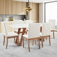 thumbnail image 3 of Herval 67" x 43" Rectangular Solid Wood Modern Dining Table in Oak, 3 of 8
