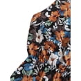 thumbnail image 4 of Combinaison Short de Plage Boho à Imprimé Floral pour Femme à Col en V avec Ceinture, 4 of 5
