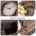 thumbnail image 2 of Reloj despertador con escultura de coche Reloj despertador retro de lujo Reloj de mesa de novedad, 2 of 5