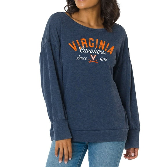 Women's Navy Virginia Cavaliers Brooklyn Pullover Sweatshirt