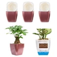 thumbnail image 1 of Bobasndm 3 Pack Self Supporting Planters and Pots for Indoor Plants, Large Plastic Orchid Pots with Water Injection Hole, African Violet Planter Set, 1 of 9