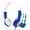 Blue, variant on BuddyPhones Discover, On-Ear Wired 85dB Safe Volume Limiting Kids Headphones, Built-in Audio Sharing Jack, Fun Customizable Stickers, Adjustable Headband Size, Pink