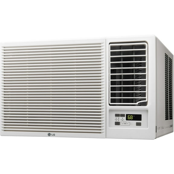 LG 23,000 BTU 230V Window-Mounted Air Conditioner with 11,600 BTU Supplemental Heat Function, LW2416HR