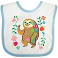 thumbnail image 3 of Inktastic Sloth Cute for Girls Girls Baby Bib, 3 of 4
