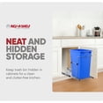 thumbnail image 6 of Rev-A-Shelf Pullout Trash Can 35 qt. for Kitchen Cabinets, Blue, RV-12KD-22C-S, 6 of 11