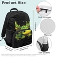 thumbnail image 7 of KUIFORTI Glow Green Axolotl Children's Backpack 17 Inch Lightweight Kids School Bookbag with Side Pockets Adjustable Straps for Elementary Middle School Back to School Gifts for Kids, 7 of 7