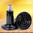 thumbnail image 3 of HEVIRGO Pet Heating Lamp Multifunctional Infrared Ceramic Turtle Basking Light for Reptile, 3 of 11