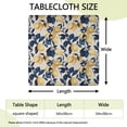 thumbnail image 2 of Yellow Lemon Fruit Leaves Beige Pattern Square Fitted Tablecloth with Elastic Edge,Square Table Cover,Washable Elastic Table Cover for Home Kitchen Party Decor 34"x34", 2 of 6