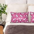 thumbnail image 2 of KLL Love Dog Pattern Silk Pillowcase for Hair and Skin Standard Size 20"X 30" Soft Breathable Pillow Covers for Sleeping, 2 of 6