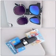 thumbnail image 4 of FZFLZDH 2 Pack Glasses Holders for Car Sun Visor, Sunglasses Holder Clip Hanger Eyeglasses Mount for Car, Double-Ends Clip and 180 Degree Rotational Car Glasses Holder with Ticket Card Clip, 4 of 5