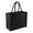 Black/Black, variant on Westford Mill Classic Jute Shopper Bag (21 Liters)
