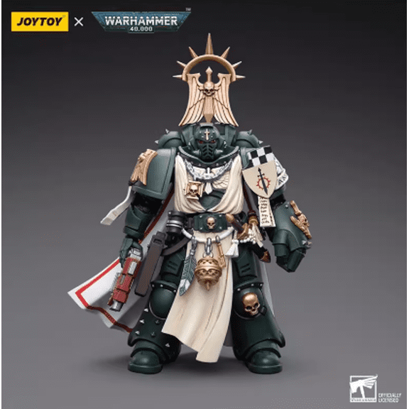 JOYTOY 1/18 Warhammer 40,000 4 inch Action Figure Dark Angels Master with Power Fist Feirros Collection Model