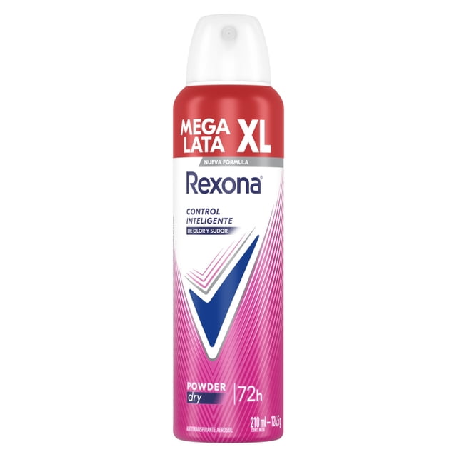 Desodorante antitranspirante Rexona powder en aerosol 210 ml