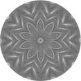 thumbnail image 1 of Ahgly Company Machine Washable Indoor Round Transitional Ash Gray Area Rugs, 6' Round, 1 of 7