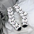 thumbnail image 5 of Daiia Panda Bear1 Print Crew Socks – Soft Breathable Long Socks for Men & Women, Moisture-Wicking & Comfortable Daily Wear Socks, One-Size Fits Most (US 5-11), 5 of 6
