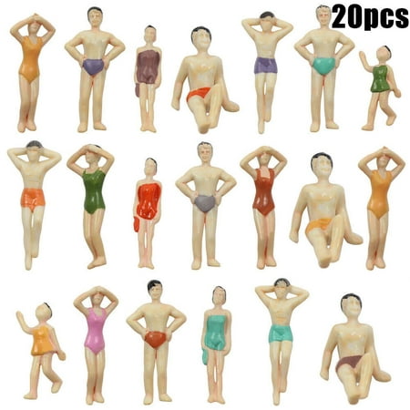 

20 Or 40Pcs O Scale Swimming Figures 1:48 People Model Layout