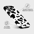 thumbnail image 4 of wqlpp-Cow Étui de Téléphone Imprimée pour iPhone 15 Pro Max, Étui Girly Mignonne pour Femmes Filles, Design Imprimé Animal Rétro Cool, Motif Esthétique Y2k Étui Rigide en Plastique, Noir, 4 of 4