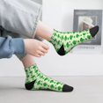 thumbnail image 6 of Uemuo Broccoli 1 Printed Crew Socks, Moisture-Wicking Socks, Athletic Socks for Men Breathable Cushion Socks Casual Sport Socks for Running Traveling, 6 of 6