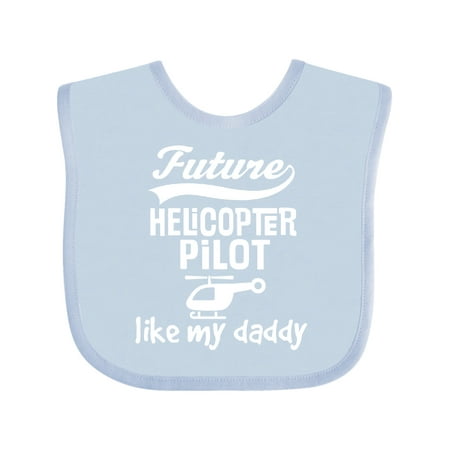 

Inktastic Future Helicopter Pilot Like Daddy Gift Baby Boy Bib