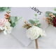 thumbnail image 3 of Ramillete de flores artificiales Sonducket para dama de honor ojal Blanco lechoso, 3 of 6