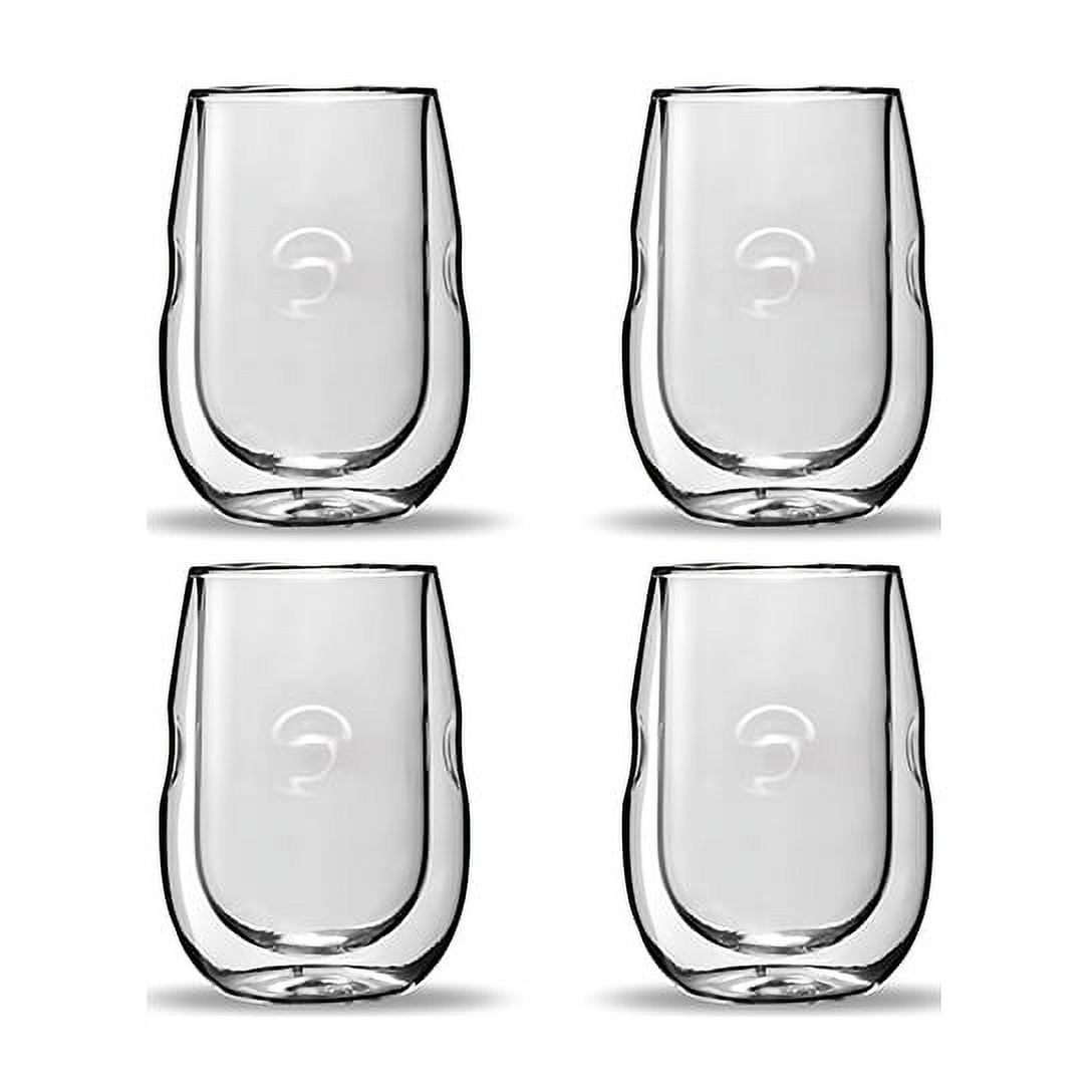 Moderna Artisan Series Double Wall 8 oz Beverage Glasses - Set of 8  Drinking Glasses, 1 - Pay Less Super Markets