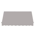 thumbnail image 2 of Awntech 6.38 Ft Santa Fe Fixed Awning Canopy with Twisted Rope Arms (76.5in x 44in x 36in), Gray, 2 of 2