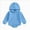 D104-Light Blue, variant on 6-12 Months Newborn Baby Boys And Girls Comfortable And Breathable Bodysuits Simple And Warm Hooded Bodysuits Grey