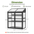thumbnail image 3 of MCombo Cold Frame Large Wooden Greenhouse Cabinet Garden with Adjustable Shelves for Outdoor Indoor Use, 1344, 3 of 9