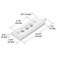 thumbnail image 1 of Verrou de Fenêtre Inclinable Blanc; Trous de Vis 2-1/8 Pouces - Emballage, 1 of 4