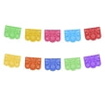 thumbnail image 5 of Papel picado | Guirnaldas | enramado | 5 tiras de 5 metros | diseño de destellos de arcoiris con colores vibrantes colores diferentes | decoración de papel picado (Plástico), 5 of 5