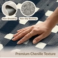 thumbnail image 6 of ODIKA 8'x10' Washable Area Rug Checkered Symmetrical Layout Minimalist Entry Music Geometric for Dining Room, Large Office, Lounge, Non-Slip Chair-Friendly Mat, 6 of 7
