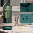 thumbnail image 2 of Portacepillos Zufudo con tapa y 3 compartimentos, verde, 2 of 6