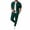 Army Green, variant on Mens Waffle Track Suit Set Plaid Patchwork Button Down Shirts and Pants Set Summer Casual Outfits Beach Resort Wear Wine XL