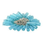Blue Heat Shrink Ring 3/8 Eyelet Terminals Wire Connectors 16-14 AWG