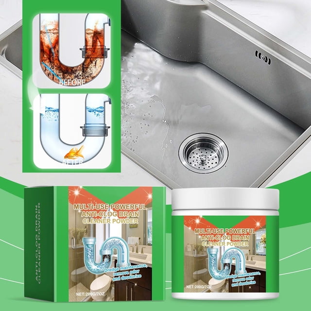 Pipe Dredging Agent Sewer Toilet Kitchen Dredging Deodorant Clogged Channel Agent 200g