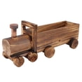 thumbnail image 1 of Macetas de Madera, Macetas de Flores Decorativas de Madera Forma de Tren Exquisita Para El Hogar para el Cargo para Jardín, 1 of 7