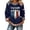 Dark Blue-B, variant on MuXiKeJi Clothes 250TH Anniversary USA Shirt Women Patriotic Crewneck Sweater USA Flag American Pullover 1776-2026 Sweatshirts