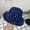 Navy, variant on Lady's French Chapeau Summer Sun Hat with Floral Embellishments Wide Brim Netted Beach Suitable Grey One Size