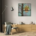 thumbnail image 3 of Paul Brent 36x36 Gallery Wrapped Canvas Wall Art Titled - Fantasy Owls I, 3 of 4