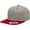 Heather Grey/Maroon, variant on Two Tone Classic Snapback Cap