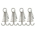 thumbnail image 2 of Sportteer Deck Anchors for Outdoor Activities Wind Rope Tensioner for Camping 4Pcs Stainless Steel Deck Anchors Pegs Adjustable Spring Deck Anchors Deck Plank Board Fixing Pegs Outdoor Camping Tent, 2 of 10