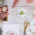 thumbnail image 6 of 3drose, Silly Love Cupid Valentine Froggy Frog, 3 inch Snowflake Porcelain Ornament, 6 of 7