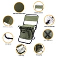 thumbnail image 2 of Silla de Pesca LEADALLWAY Plegable con Bolsa Térmica Verde, 2 of 7