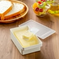 thumbnail image 3 of Butter Storage Container 2-in-1 Butter Slicer Box with Lid Safe Odor-proof Butter Cutter Container for Fridge Kitchen Cafe Restaurant Butter Keeper, 3 of 8