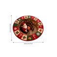 thumbnail image 2 of 3D Illusion Christmas Round Rug 39.4in, Non-Slip Festive Optical Area Mat, Soft Cozy Visual Effect Floor Carpet for Living Room Bedroom Entryway Holiday Decor, 2 of 3