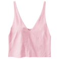 thumbnail image 6 of Karymi Cute Tops for Women Racerback Deep V Cami Tank Top, Wide Fixed Shoulder Straps Slim Sleeveless Vest, Low Cut Layering Camisole Plus Size Tops for Women, 6 of 6