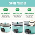 thumbnail image 3 of GreenLife 6QT Ceramic Slow Cooker, PFAS-Free, Programmable, Removable Healthy Nonstick Pot for Family Meals, Sear on Stovetop, Keep Warm, Digital Tim, 3 of 11